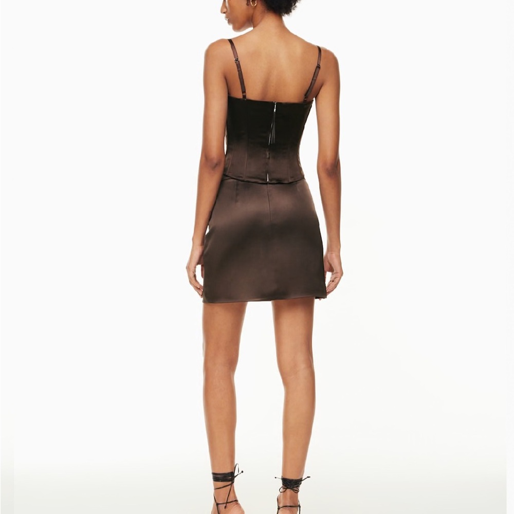 Wilfred Chocolate Brown Mini Skirt - Picture 2 of 5